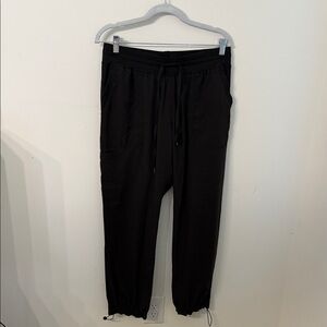 Wonderwink aero Black Drawstring Jogger scrub Pants with Elastic Cuffs